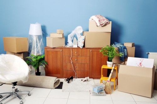 Removal team preparing a local move in Northsheen