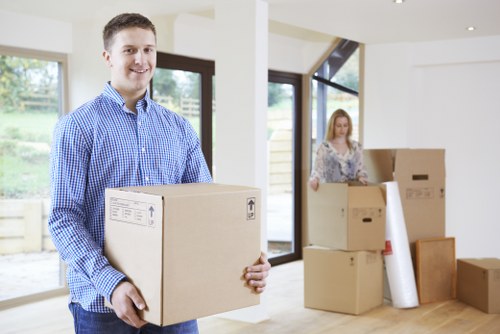 House removals team handling furniture in Northsheen