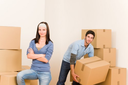 Professional movers handling furniture during a Northsheen house removal