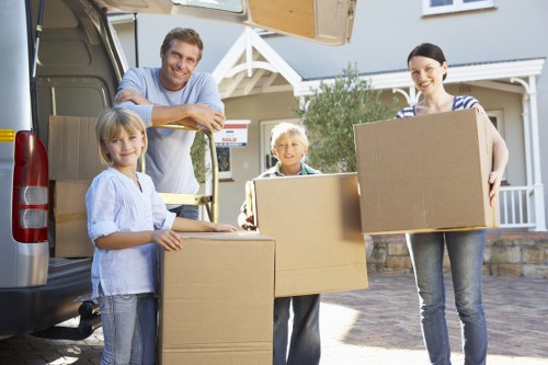 Organised household items prepared for storage in Northsheen