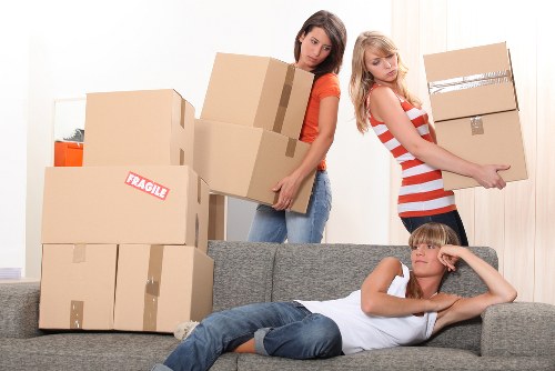 Packing boxes for a Northsheen flat relocation